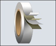 Cross section view of tape
